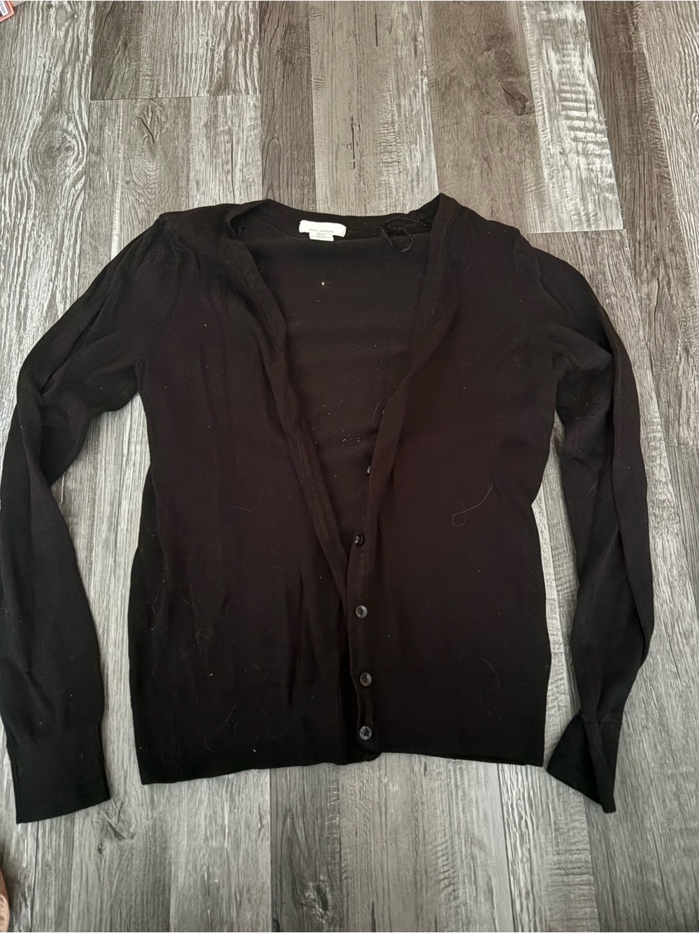 H&M Black Women's Button-Front Cardigan